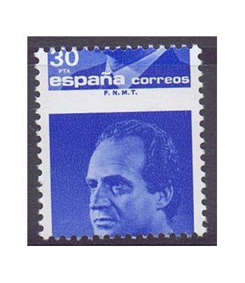 2879c Juan Carlos I. Error cifra 30 Pta. bajo dentado. Certif.