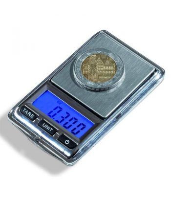 LEUCHTTURM Báscula digital LIBRA Mini para monedas (0,01-100gr)  - 1