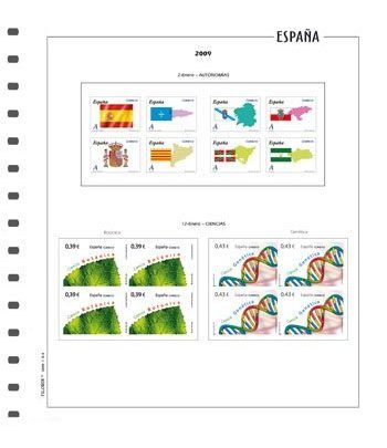 FILOBER Color ESPAÑA 2014 Bl. de 4 2ª p. montado con estuches