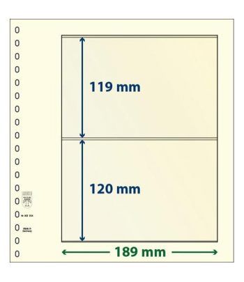 LINDNER Hojas clasificadoras T-Blanko 802204 Paquete de 10