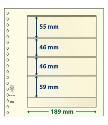 LINDNER Hojas clasificadoras T-Blanko 802404 Paquete de 10.