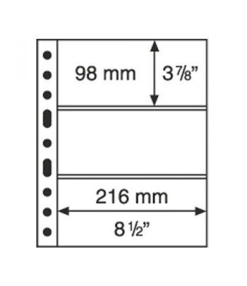 LEUCHTTURM GRANDE 5 hojas negro con 3 departamentos