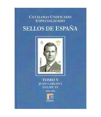 EDIFIL España Serie azul 2016 especializado Tomo V (2001/2016).