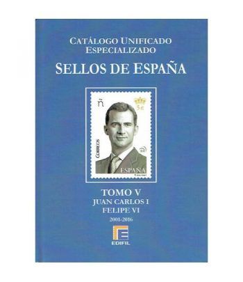 EDIFIL España Serie azul 2016 especializado Tomo V (2001/2016).