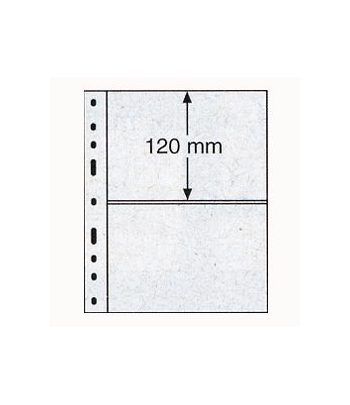 LEUCHTTURM 10 hojas Optima transparentes. 2 departamentos