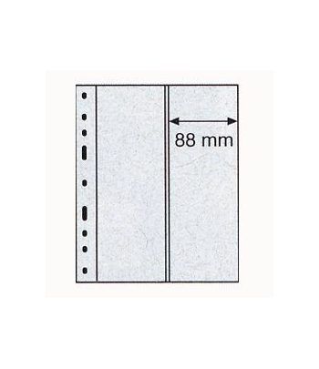 LEUCHTTURM 10 hojas Optima transparentes. 2 depart. vertical