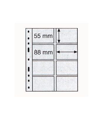 LEUCHTTURM 10 hojas Optima transparentes. 8 departamentos