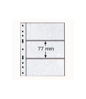 LEUCHTTURM 10 hojas Optima negras. Doble cara 3 departamentos