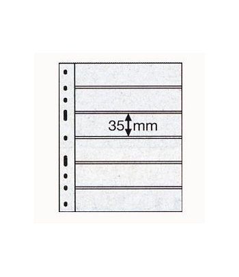 LEUCHTTURM 10 hojas Optima negras. Doble cara 6 departamentos