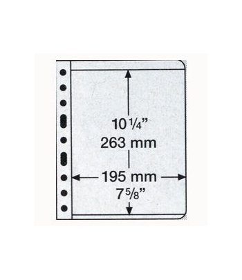 LEUCHTTURM hojas Vario negras. Hojas doble cara 1 departamento