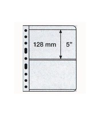 LEUCHTTURM hojas Vario negras. Hojas doble cara 2 departamentos