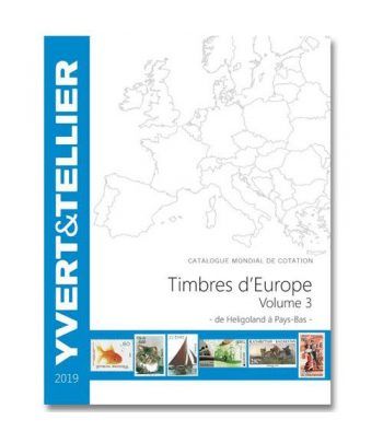 YVERT ET TELLIER Europa volumen 3 (Heligoland-Paises Bajos) 2019 Catalogos Filatelia - 2