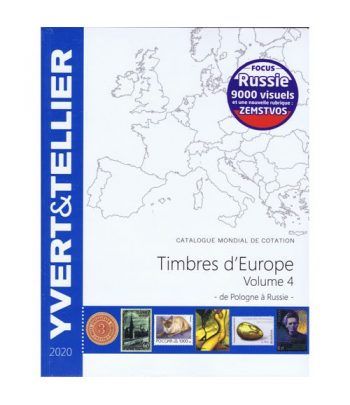 YVERT ET TELLIER Europa volumen 4 (Polonia-Rusia) 2020 Catalogos Filatelia - 2