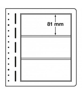 LEUCHTTURM hojas en blanco LB 3 divisiones.