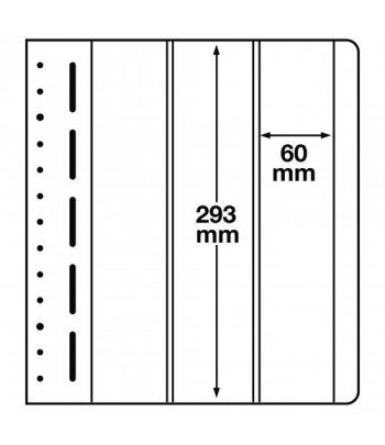 LEUCHTTURM hojas en blanco LB 3 VERT. 3 divisiones verticales