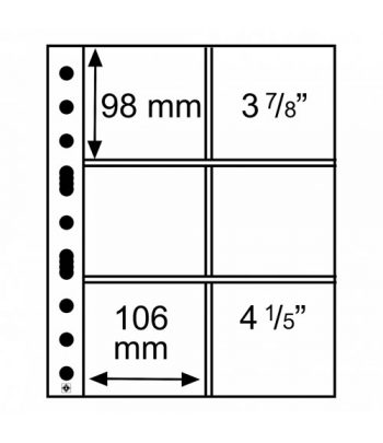 LEUCHTTURM 5 Hojas GRANDE 6 departamentos para Posavasos