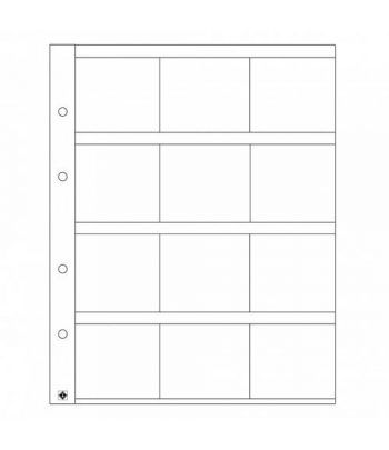 LEUCHTTURM hojas OPTIMA 50K para 12 cartones monedas 50x50 mm.
