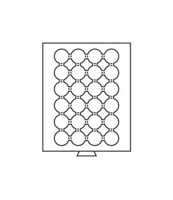 LEUCHTTURM Bandejas MB (236x303) 24 monedas CAPS 34-35