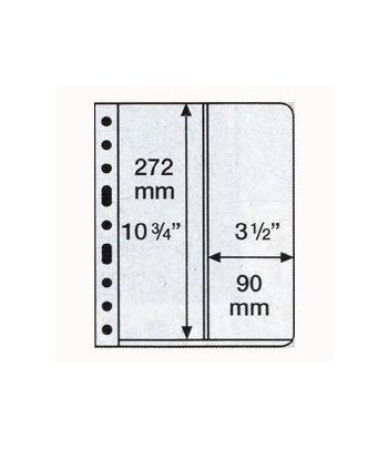 LEUCHTTURM hojas Vario transparentes. Hojas 2 depart. vertical