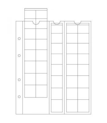 LEUCHTTURM hojas OPTIMA EURO para 5 juegos hasta 26 mm