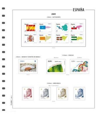 FILOBER suplemento color sellos ESPAÑA 2020 2ª parte sin montar Hojas FILOBER Color - 2