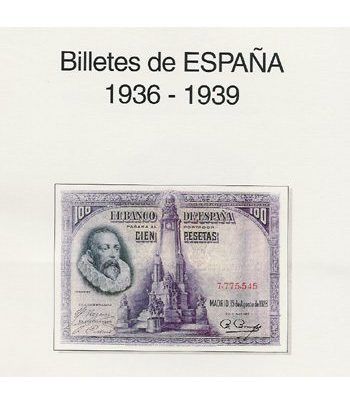 EDIFIL. Hojas billetes Alfonso XIII y II Republica (1906-1928) Album billetes - 2