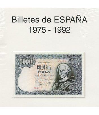 EDIFIL. Hojas billetes Juan Carlos I (1975-1992) Album billetes - 2