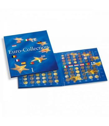 LEUCHTTURM PRESSO Eurocollection I. Carpeta 12 países. Album Monedas Euro - 1