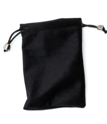LEUCHTTURM Bolsa de terciopelo negro para monedas. Talla L