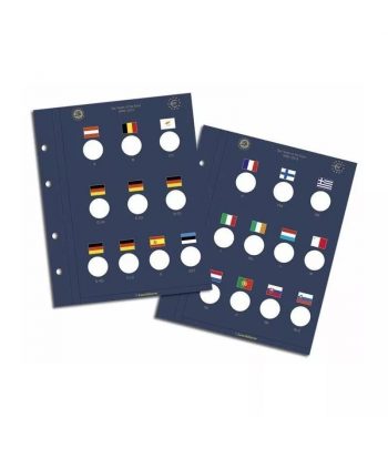 LEUCHTTURM VISTA 2 Hojas monedas 2 euros Xº Aniversario Euro  - 1
