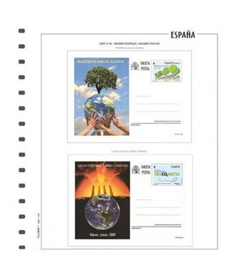 FILOBER ESPAÑA Entero Postales suplemento 2023 con protectores  - 1