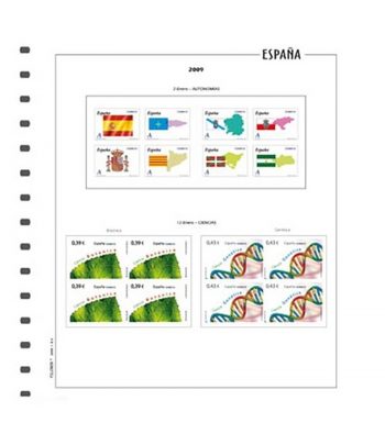FILOBER suplemento bloque de 4 ESPAÑA 2025 1ª parte montado  - 1