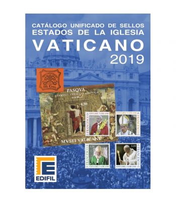 EDIFIL Catalogo de sellos unificado Vaticano 2019.  - 1