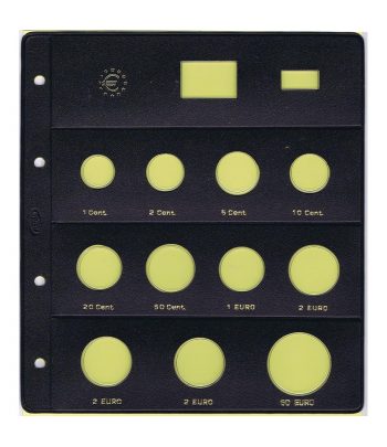 PARDO Hojas monedas Euro (11 alojamientos) Especial 2€+2€+60€  - 1