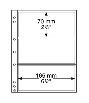 LEUCHTTURM hojas Numis transparentes 3 departamentos.  - 1