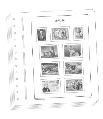 LEUCHTTURM suplemento España sellos año 2025  - 1