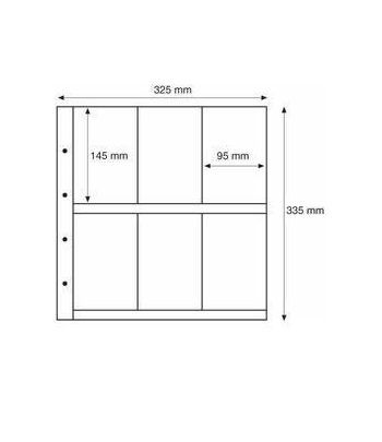 LEUCHTTURM "MAXIMUM" 5 hojas con 6 dep.(postal antigua) transp.