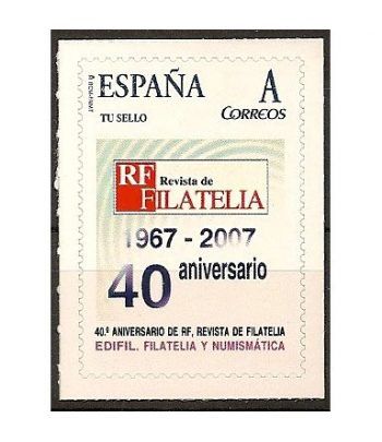 2007 EDIFIL 09. 40º Aniversario de "R.F. Revista de Filatelia".