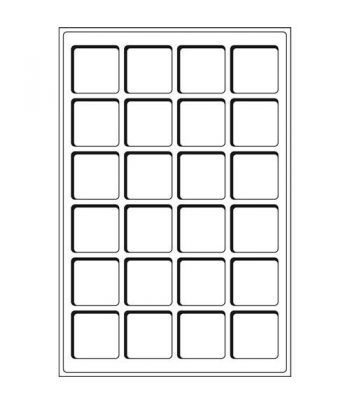 Recambio de 2 bandejas TAB con 24 divisiones hasta 47mm