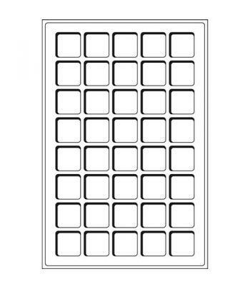 Recambio de 2 bandejas TAB con 40 divisiones hasta 33mm