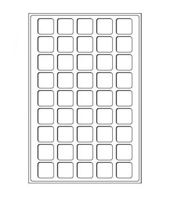 Recambio de 2 bandejas TAB 45 divisiones hasta 31mm. Placas Cava