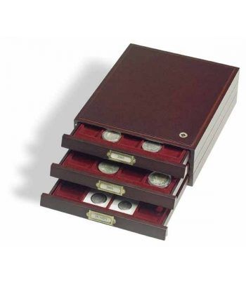 LEUCHTTURM Bandejas de madera HMB 35 para 35 placas Jeroban