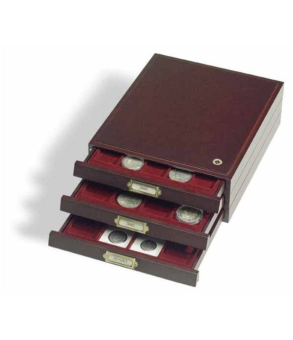 LEUCHTTURM Bandejas de madera HMB 35 para 35 placas Jeroban