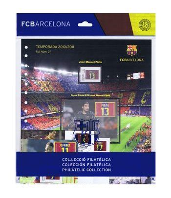 Colección Filatélica Oficial F.C. Barcelona. Pack nº11.